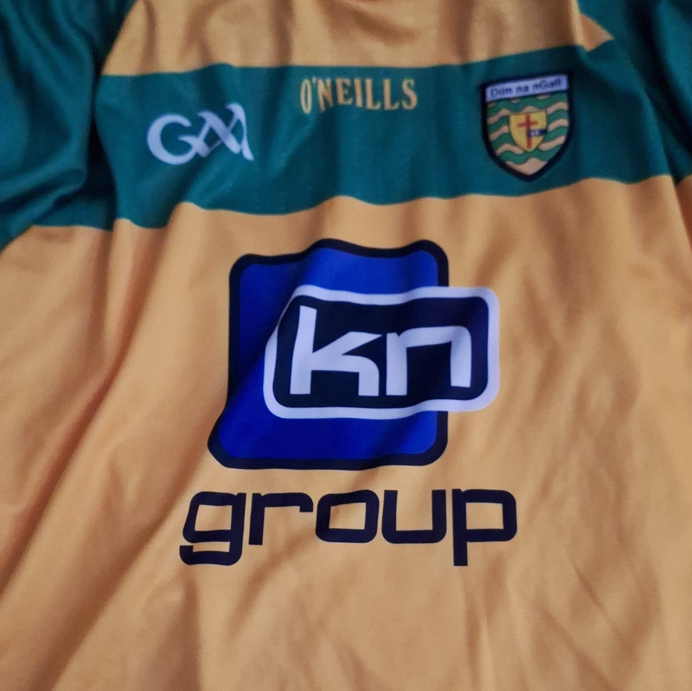 O’Neills Donegal Gaelic Football Jersey Yellow Green Breathable Polyester