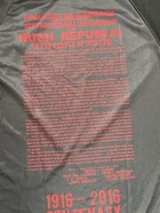 New O’NEILLS GEALIC 1916 Commemoration Jersey Football Black Jersey Size Small