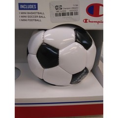 Champion Inflatable 2 pc Classic Mini Soccer Ball & Basketball, Indoor / Outdoor
